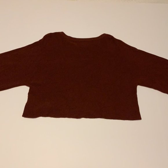 Aritzia Wilfred Maroon Wool Sweater - Women’s Size Small - Picture 5 of 7